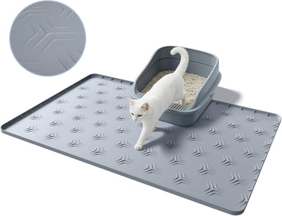 Tapete silicona antideslizante para caja arena gatos 34x22pulg