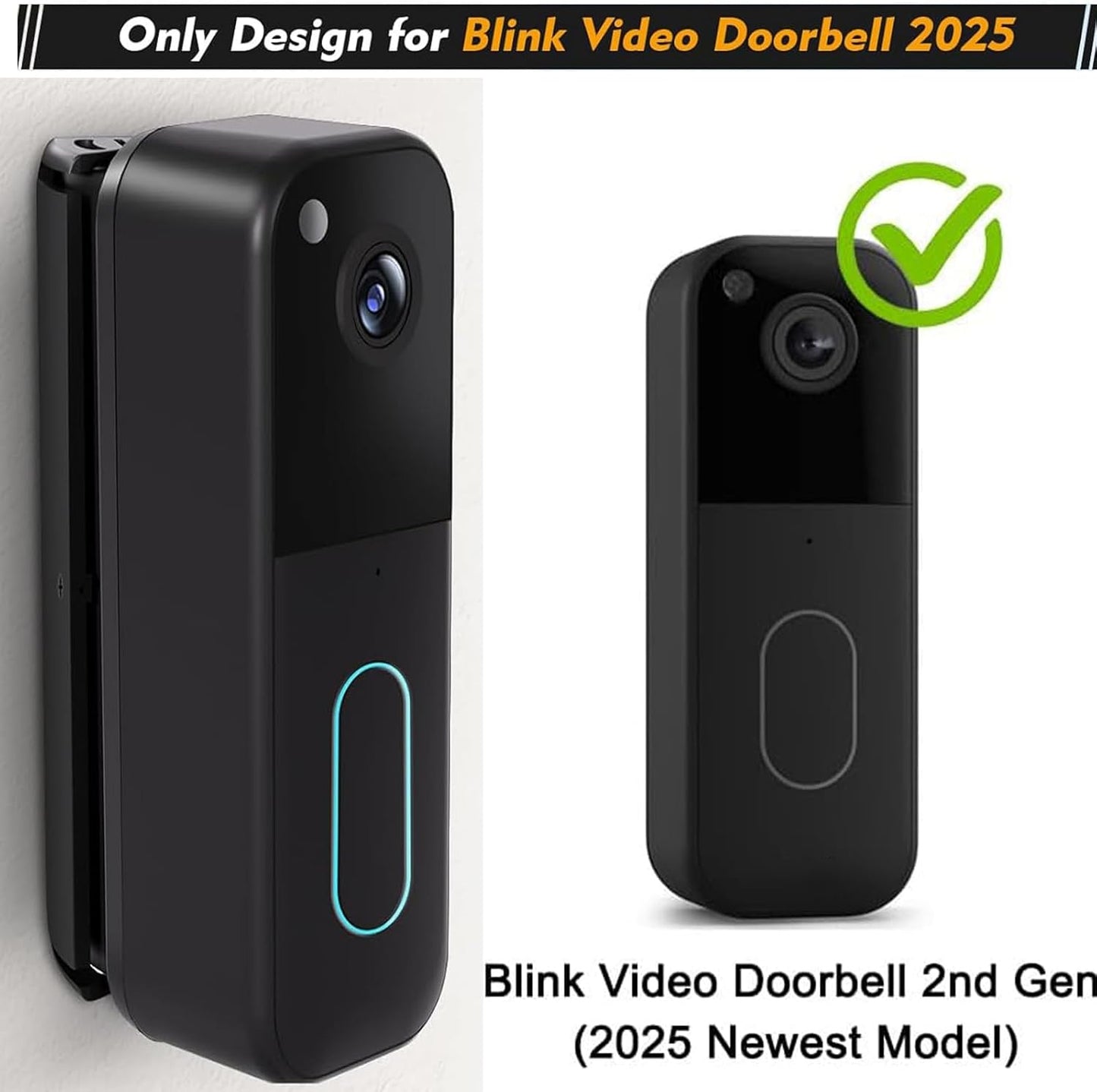 Soporte ángulo ajustable para timbre Blink 2025 gen 2
