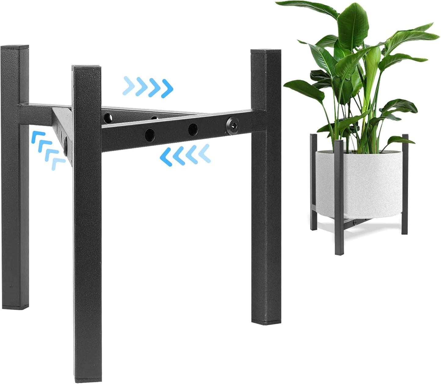 Soporte plantas ajustable metal resistente