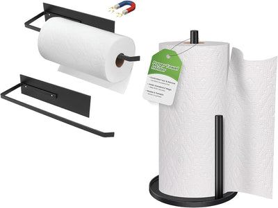 Porta rollos de papel para refrigerador con base antideslizante