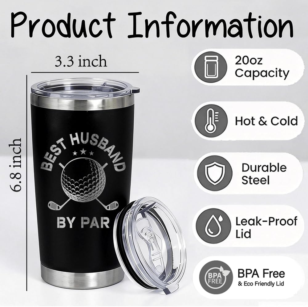 Vaso golf 20oz regalo para hombre día del padre