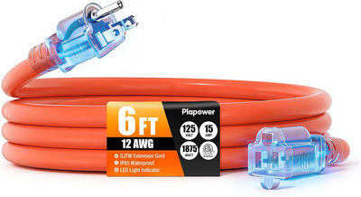 Cable extensión exterior 6ft 12/3 con indicador