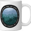 Taza de cerámica con símbolos de dioses y diosas de la naturaleza