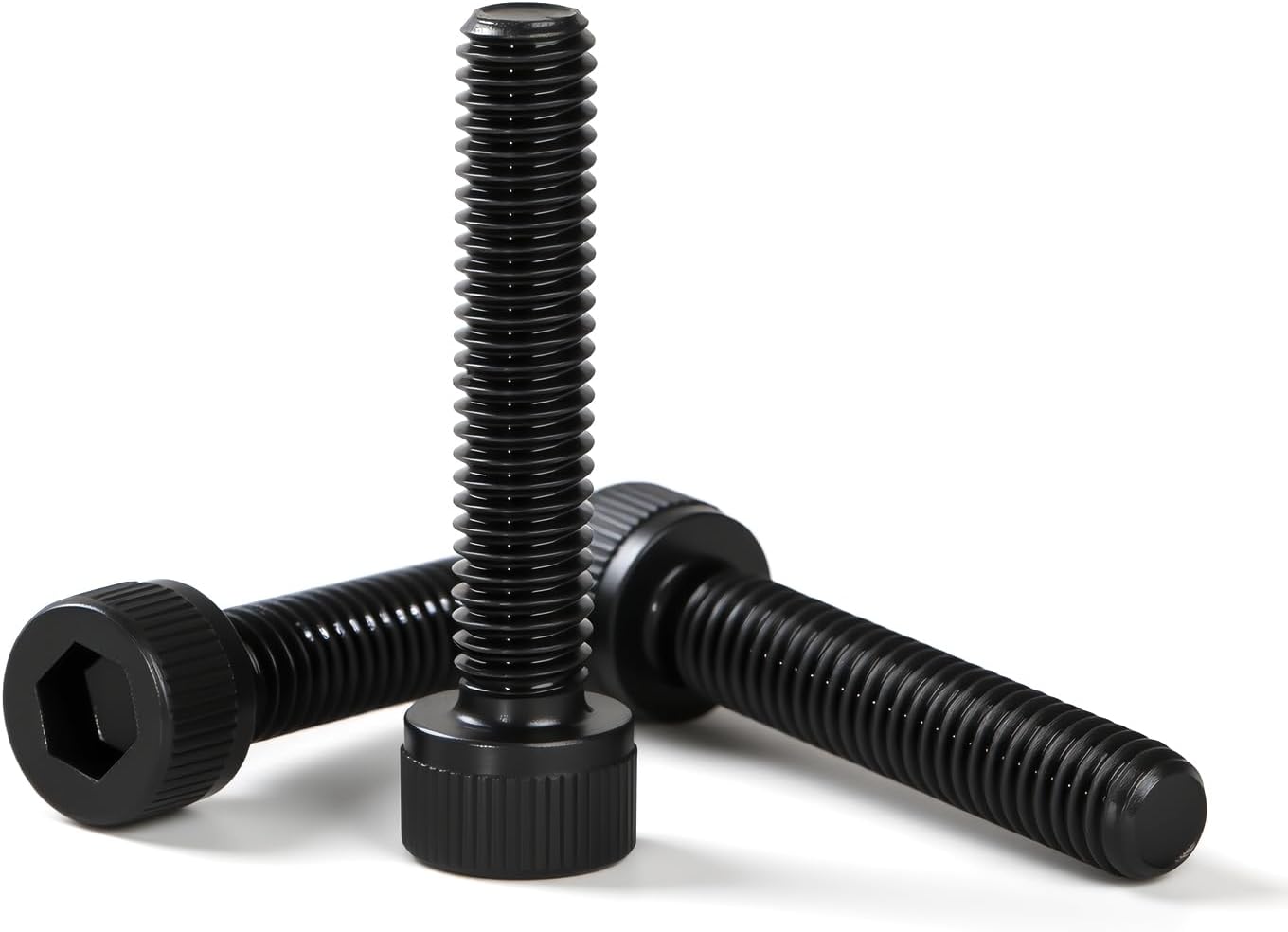 Tornillos cabeza hueca M10x60mm acero aleado negro 8 Uds