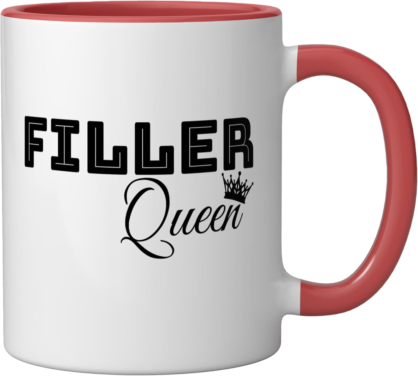 Taza Cerámica para Inyectores Labiales Roja/Blanca