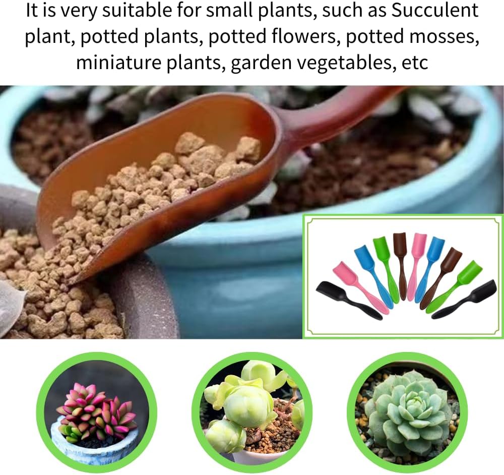 10 Pzas Palas Plástico Jardinería para Suculentas y Flores