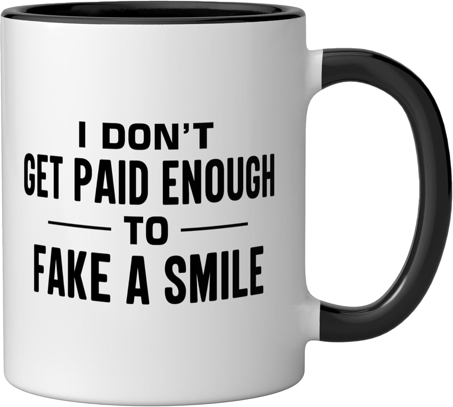 Taza Cerámica Humor Sarcastico Oficina Negro/Blanco