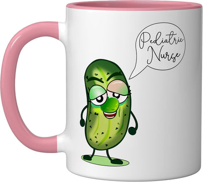 Taza Cerámica Niño Enfermera Rn Rosa/Blanco