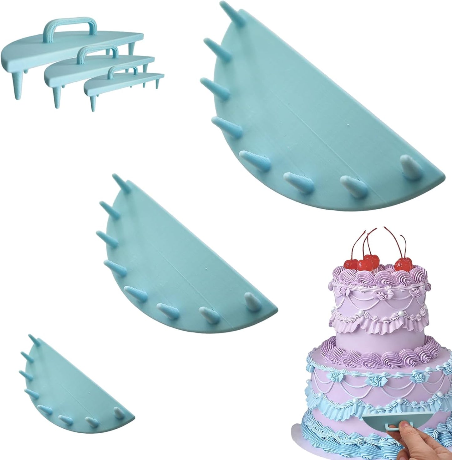 Herramientas de guía de arco para pasteles de 4 a 12 pulgadas