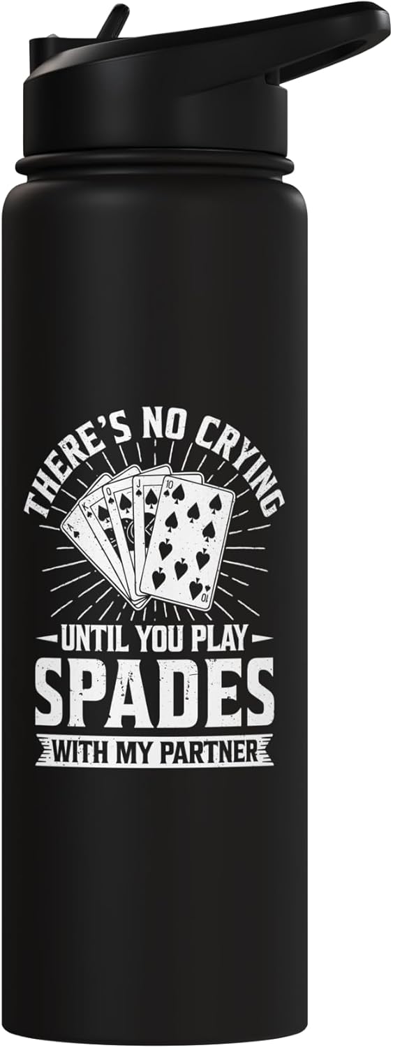 Botella de agua aislada de acero inoxidable Spades