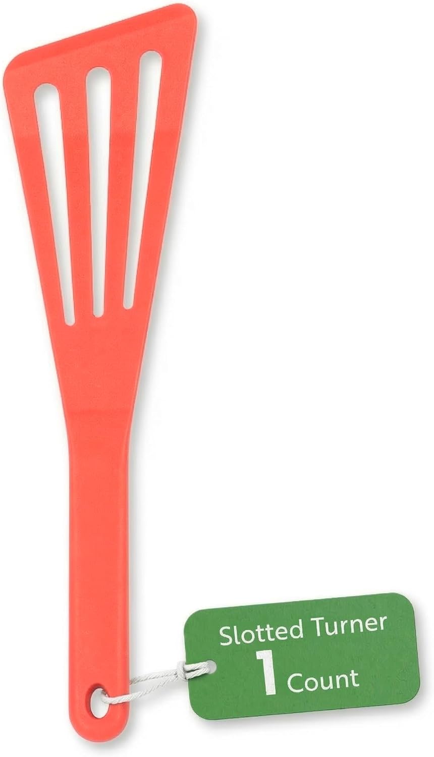 Espátula ranurada de cocina resistente al calor Met Lux color rojo