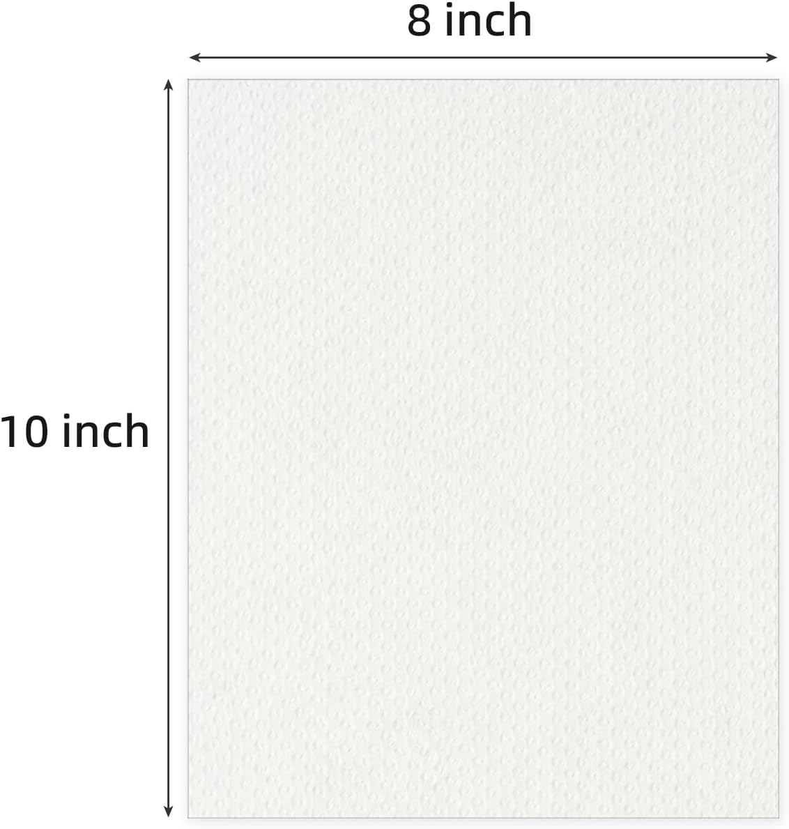 50 Tableros Respaldo 8x10 Blancos 4 Capas Sin Ácidos