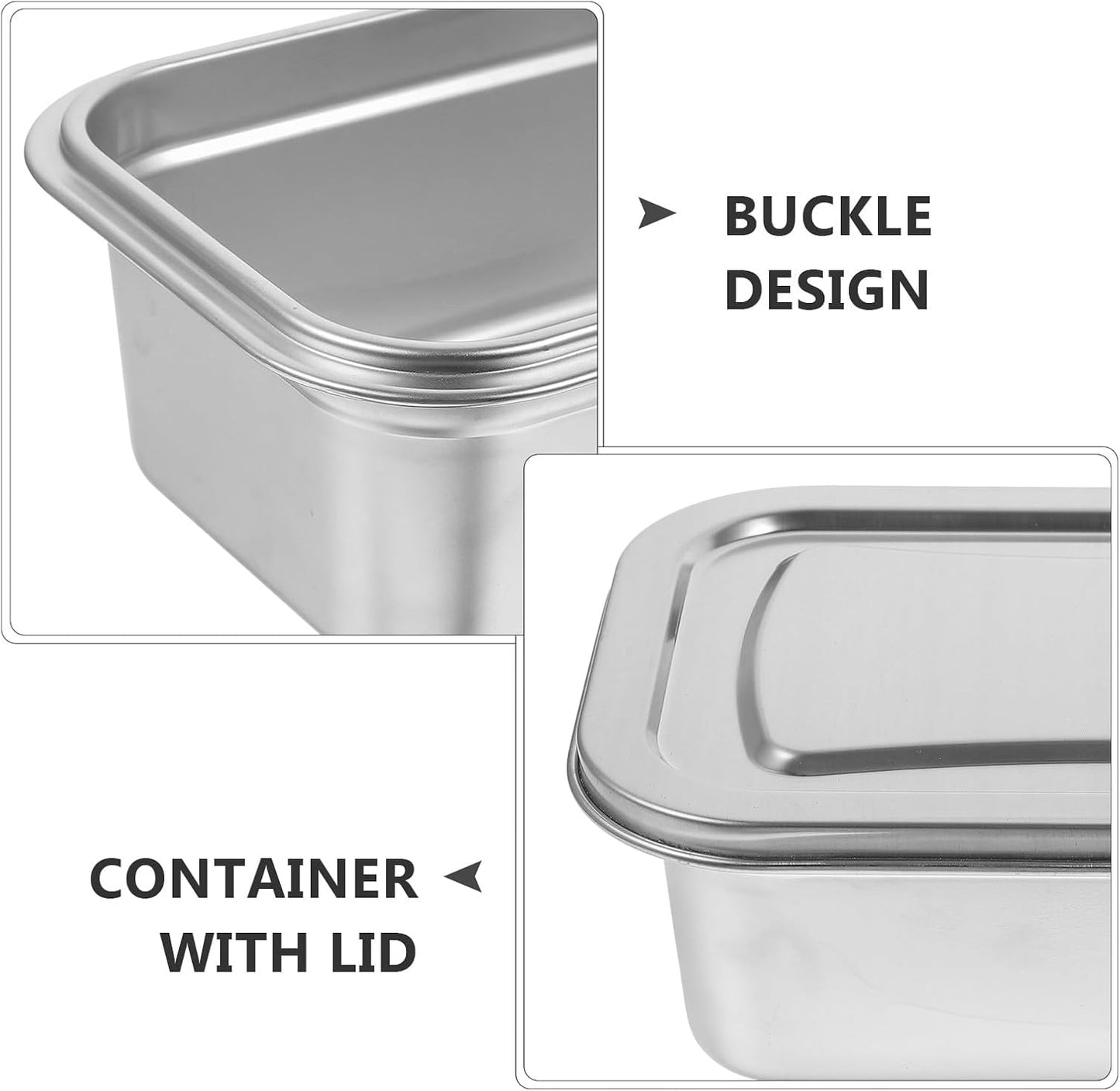 Recipiente helado acero inox 1.7qt con tapa