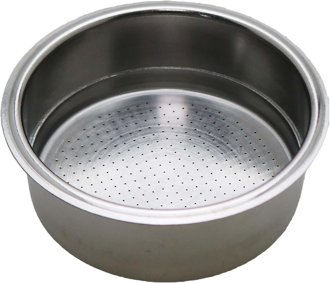 Filtro doble acero inox plateado adecuado para máquina espresso