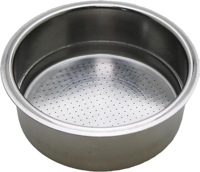Filtro doble acero inox plateado adecuado para máquina espresso