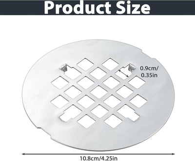 Reemplazo rejilla drenaje baño acero inox 4-1/4 pulg