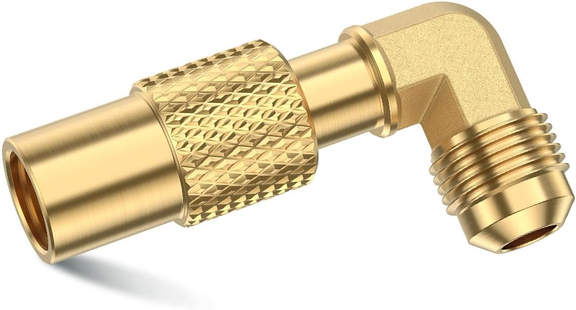 Adaptador codo propano macho latón 3/8pulg para parrilla
