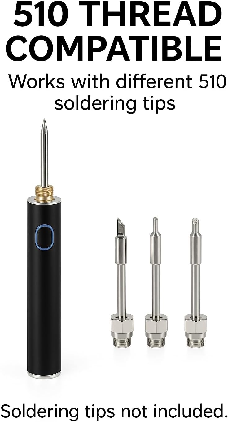 Pluma soldadura inalámbrica 400mAh temp. ajustable