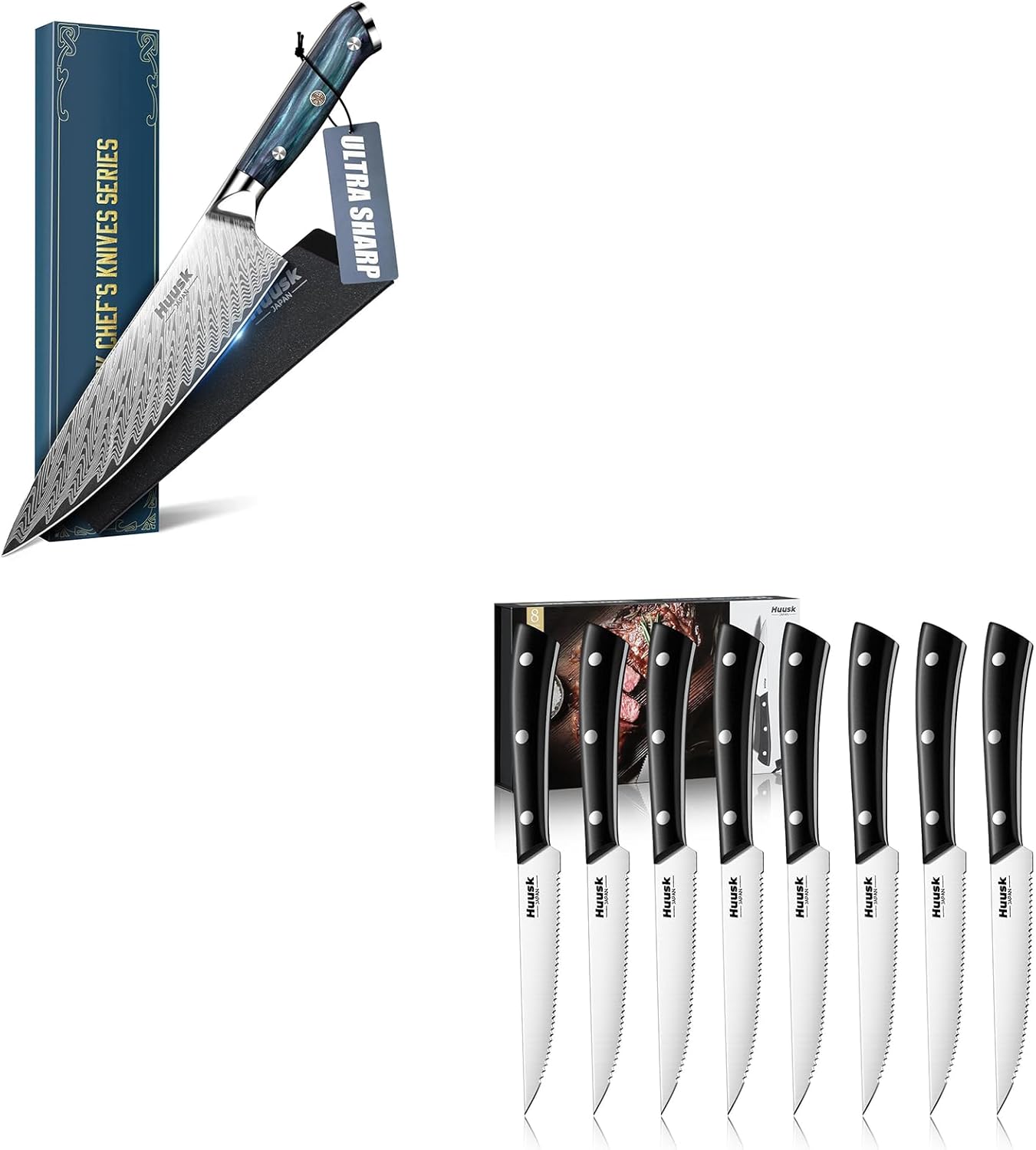 Set 8 Cuchillos Chef con Funda Regalo