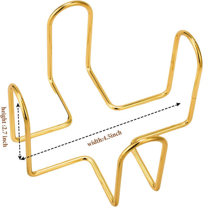 Soporte para posavasos de 4.3 pulgadas metal dorado para 4 a 9 piezas