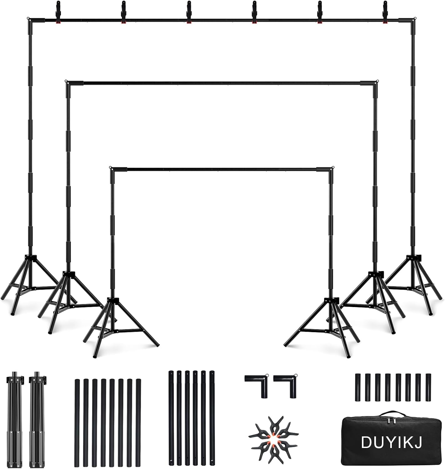 Soporte fondo ajustable para estudio 10x7.5ft con bolsa