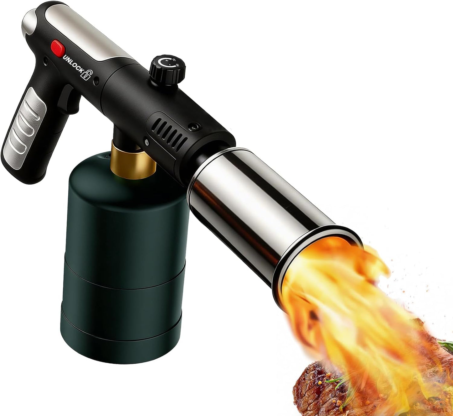Llameador de Propano Portátil para BBQ y Soldadura Negro