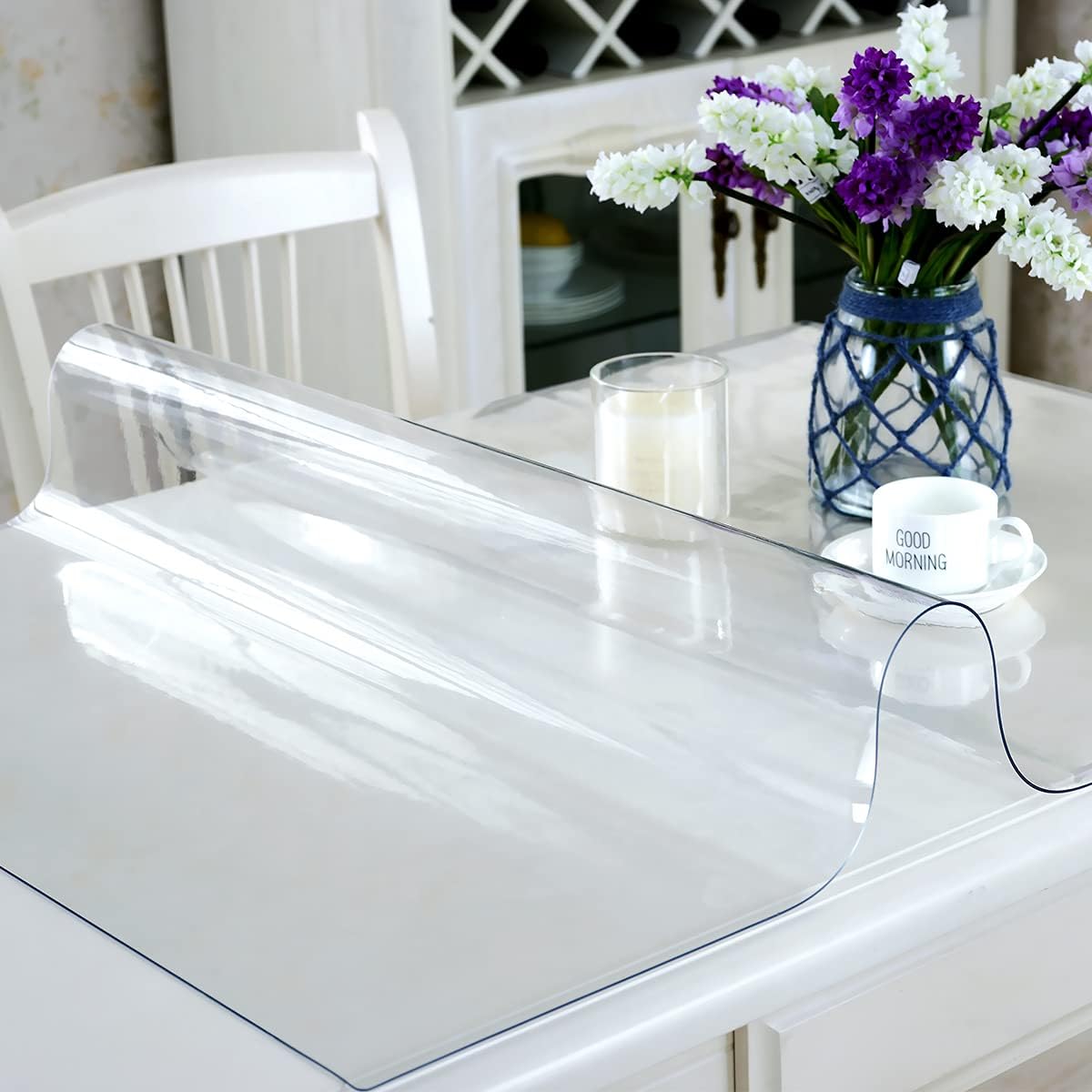 Protector mesa transparente PVC 36x80pulg