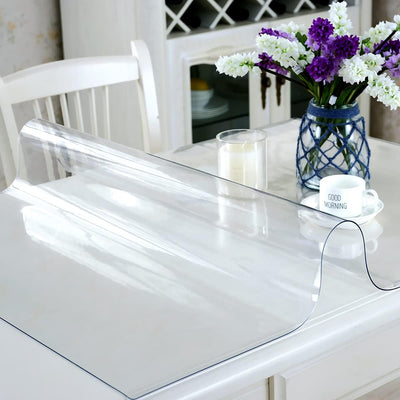 Protector mesa transparente PVC 36x80pulg