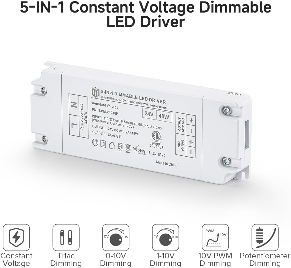 Fuente alimentación 24VCC ETL para tira LED