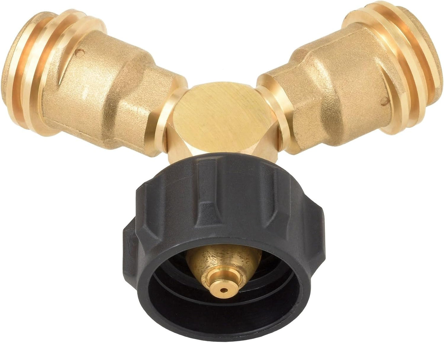 Adaptador divisor Y para tanque propano 20lb válvulas gas LP