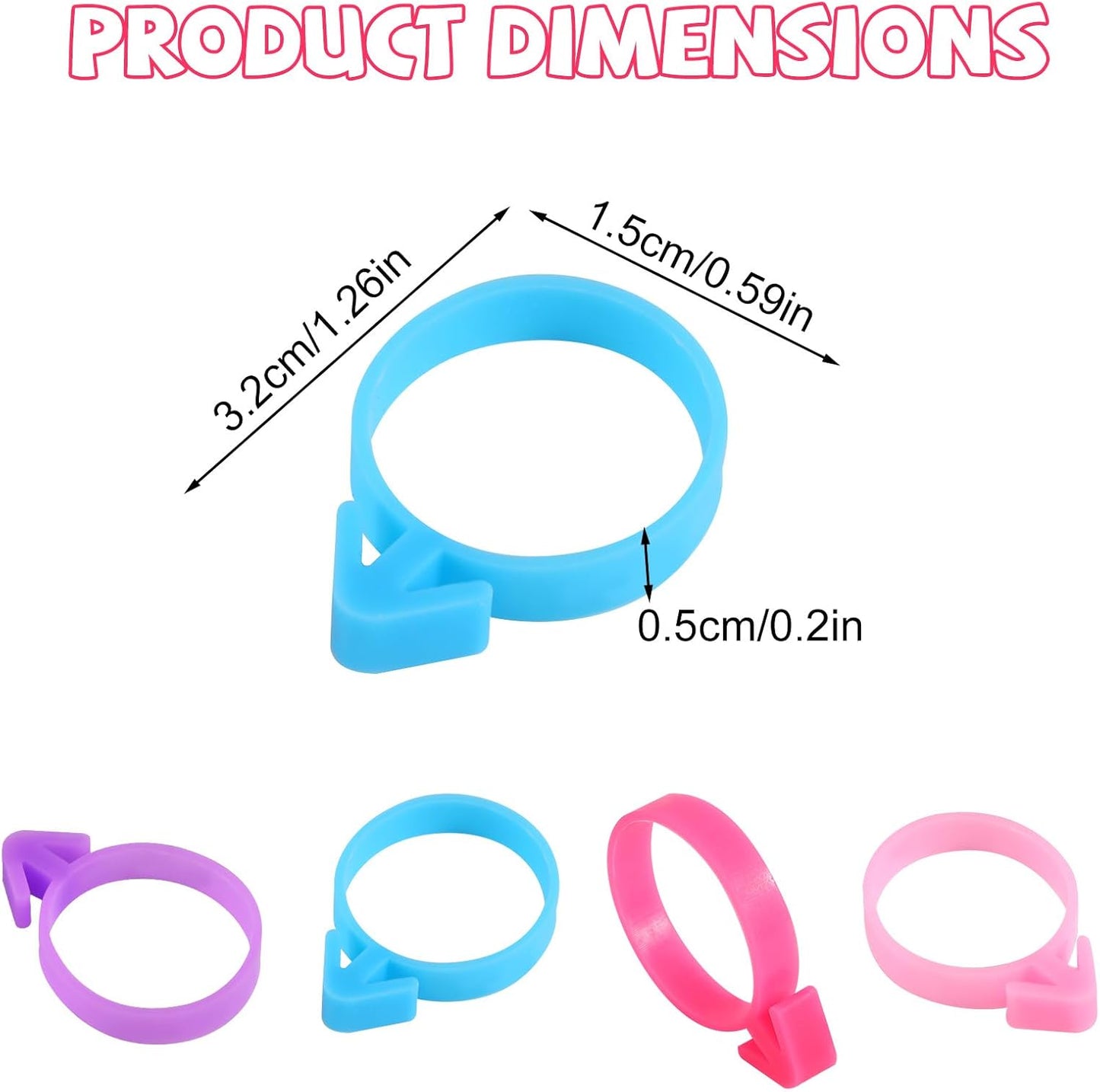 60 lazos de silicona reutilizables para bolsas de pastelería y decoración