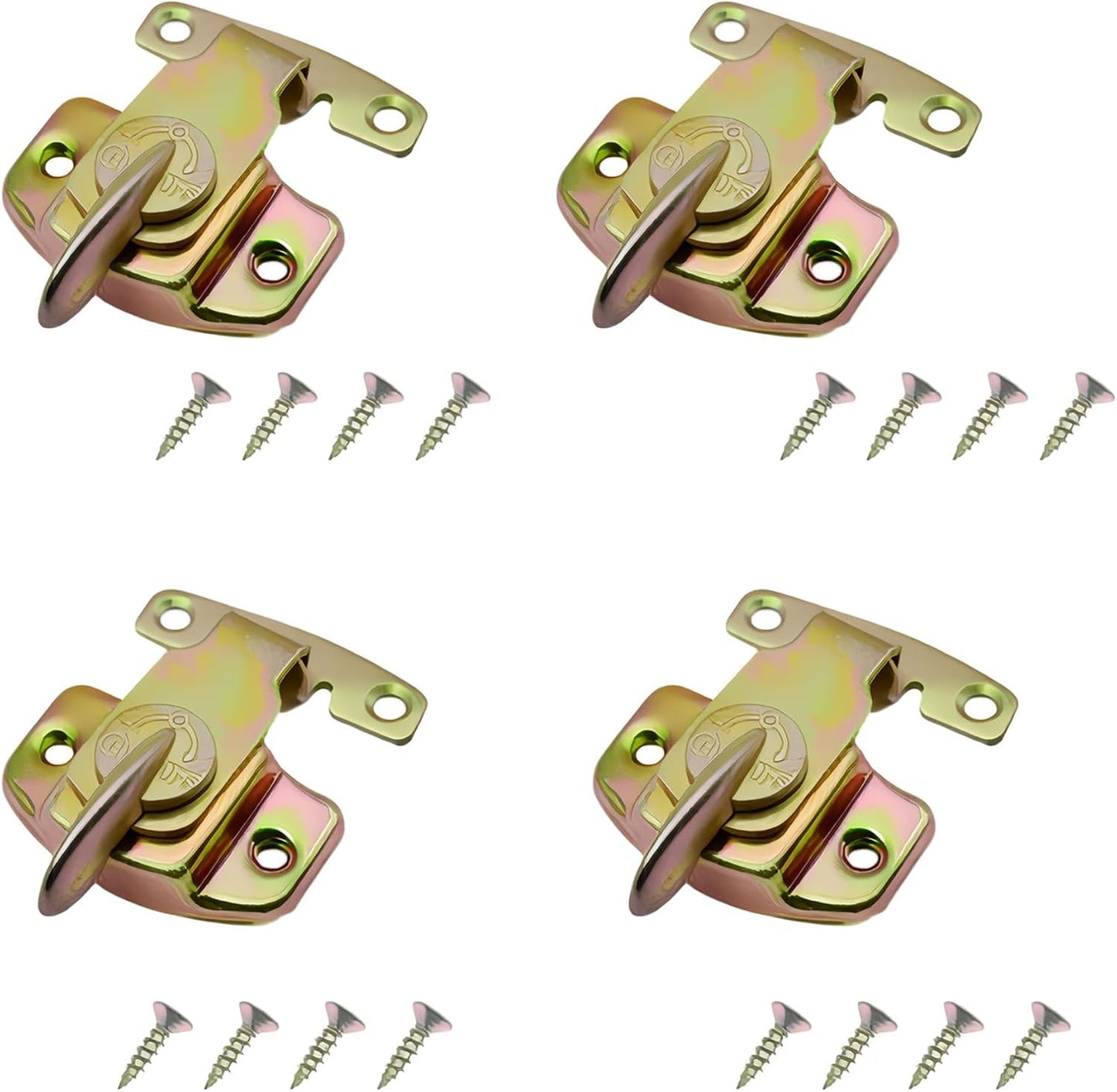 Set 4 Cerraduras Hojas Mesa Extensible Dorado