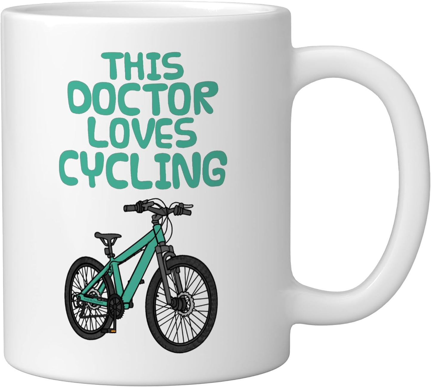 Taza cerámica para ciclista doctor blanco