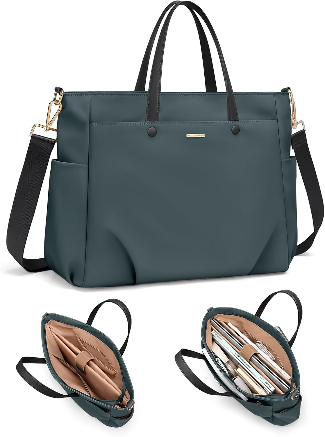 Bolsa laptop 15pulg para mujer de nailon resistente al agua