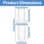 10 Pivotes Superior Nailon 3/8 Bi Plegable Kit Puerta Armario