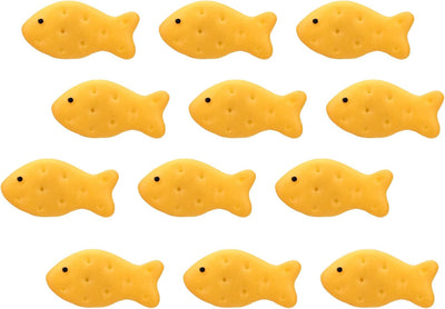 12 Mini Imanes Pez Dorado para Nevera Decoración