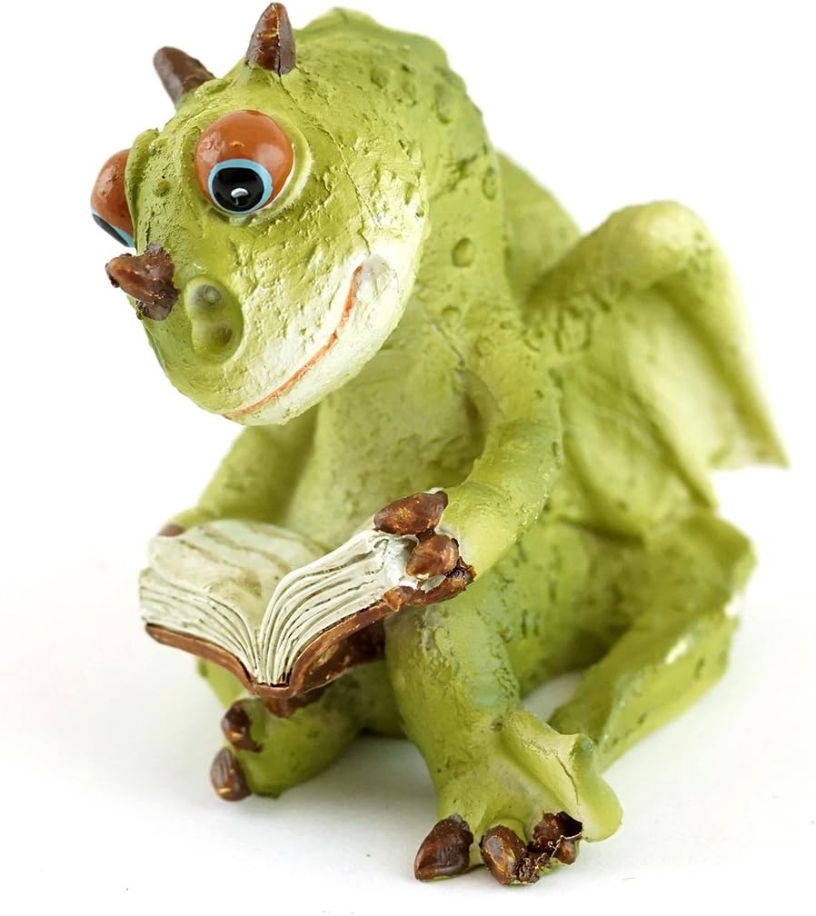 Libro dragón jardín miniatura