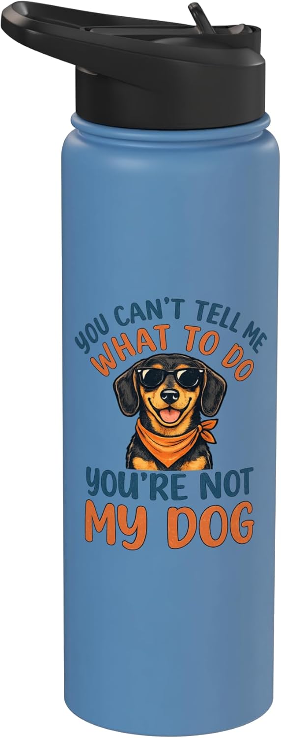 Botella de agua acero inoxidable Dachshund sin BPA