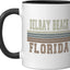 Taza cerámica Retro Delray Beach Florida negra/blanca