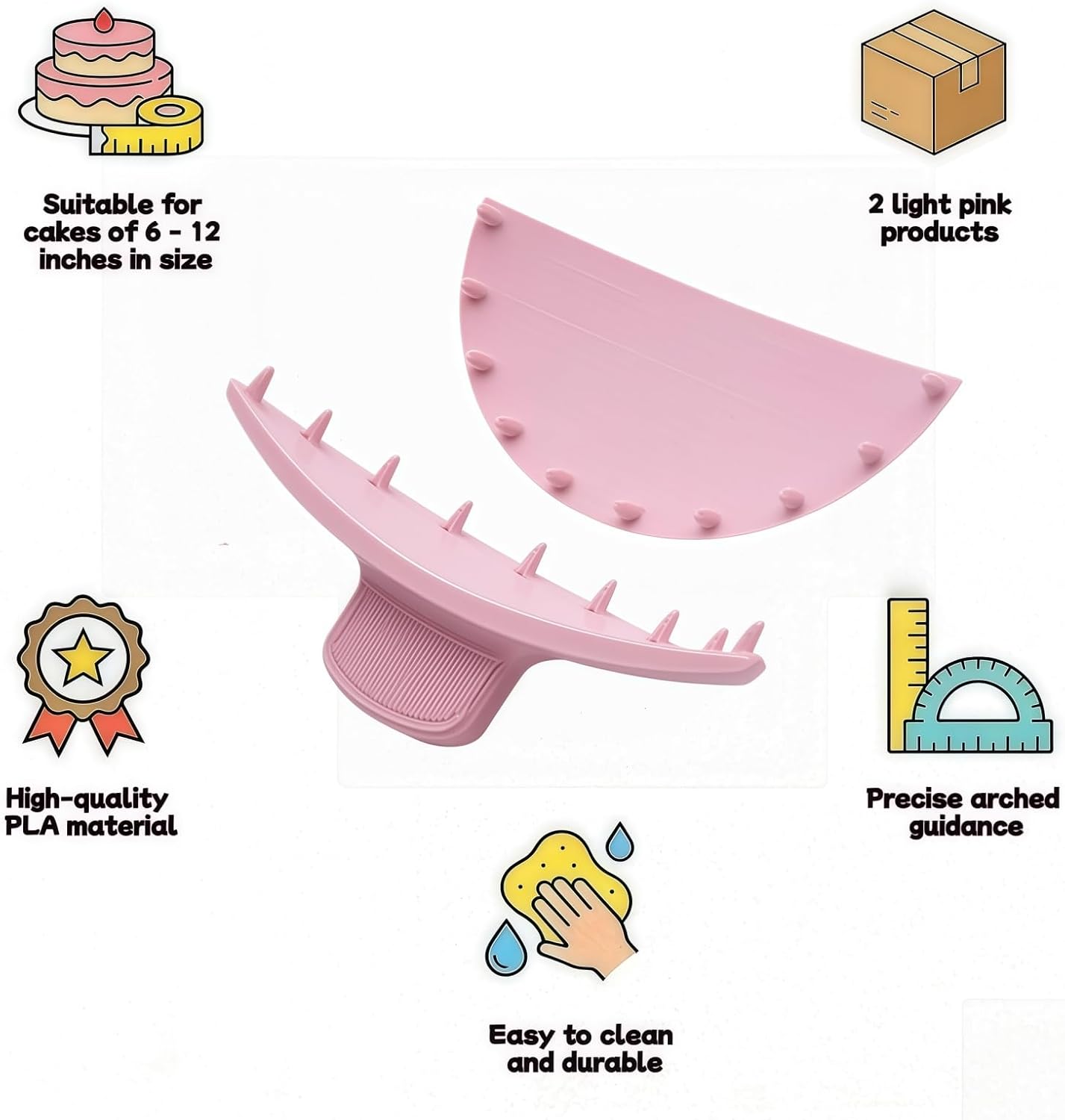 Herramienta de guía de arco para decorar pasteles