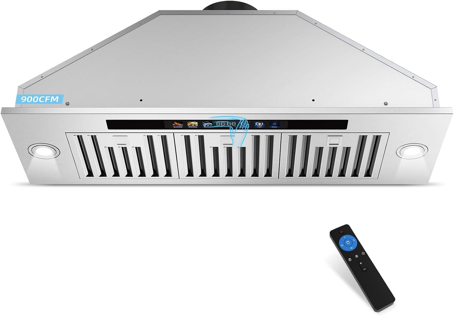 Campana extractora 36pulg acero inox control tactil LED