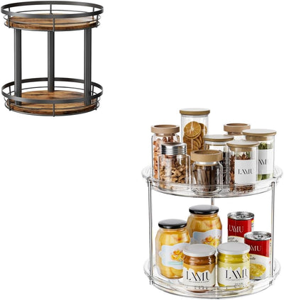 Organizador de plato giratorio Lazy Susan de madera 9-10 pulgadas