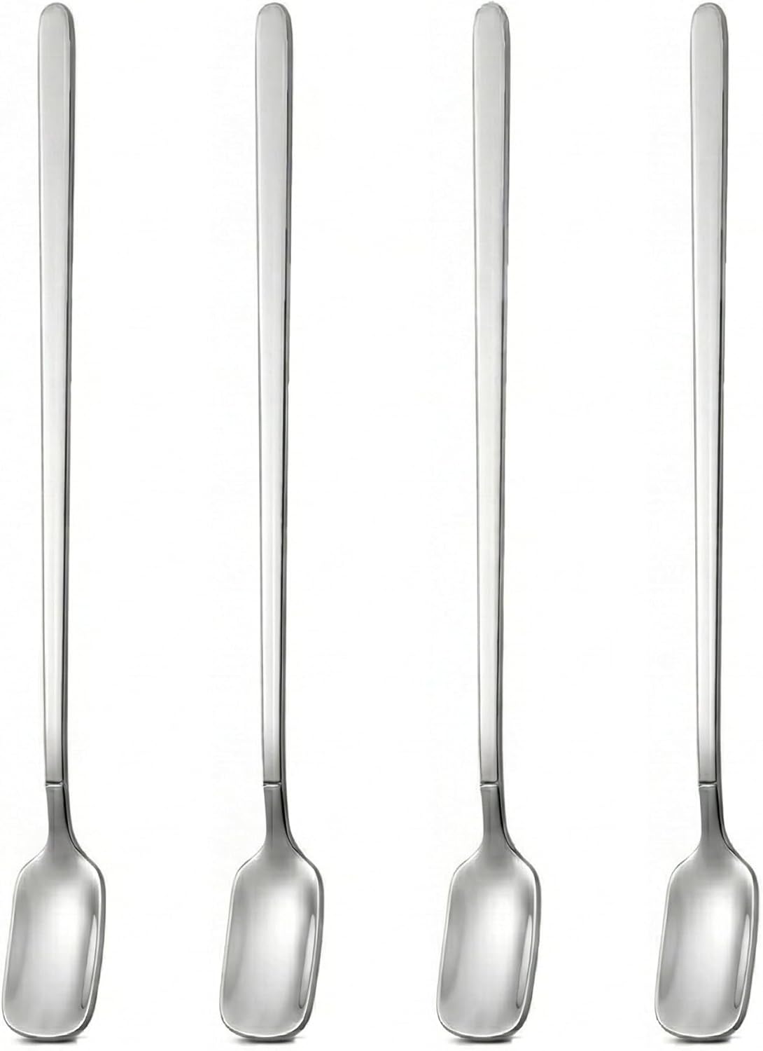 Juego de cucharas de mango largo de acero inoxidable 4 piezas