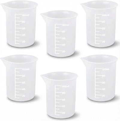 6 vasos de silicona para derretir chocolate y medir 3.3 fl oz