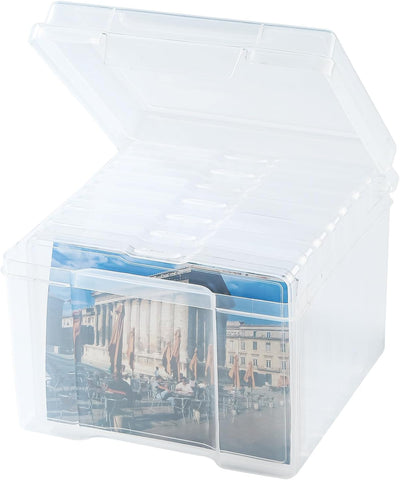 Caja almacenamiento fotos 5x7pulg organizador semillas manualidades