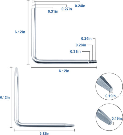 Juego llaves asiento grifo escalonadas cónicas universales