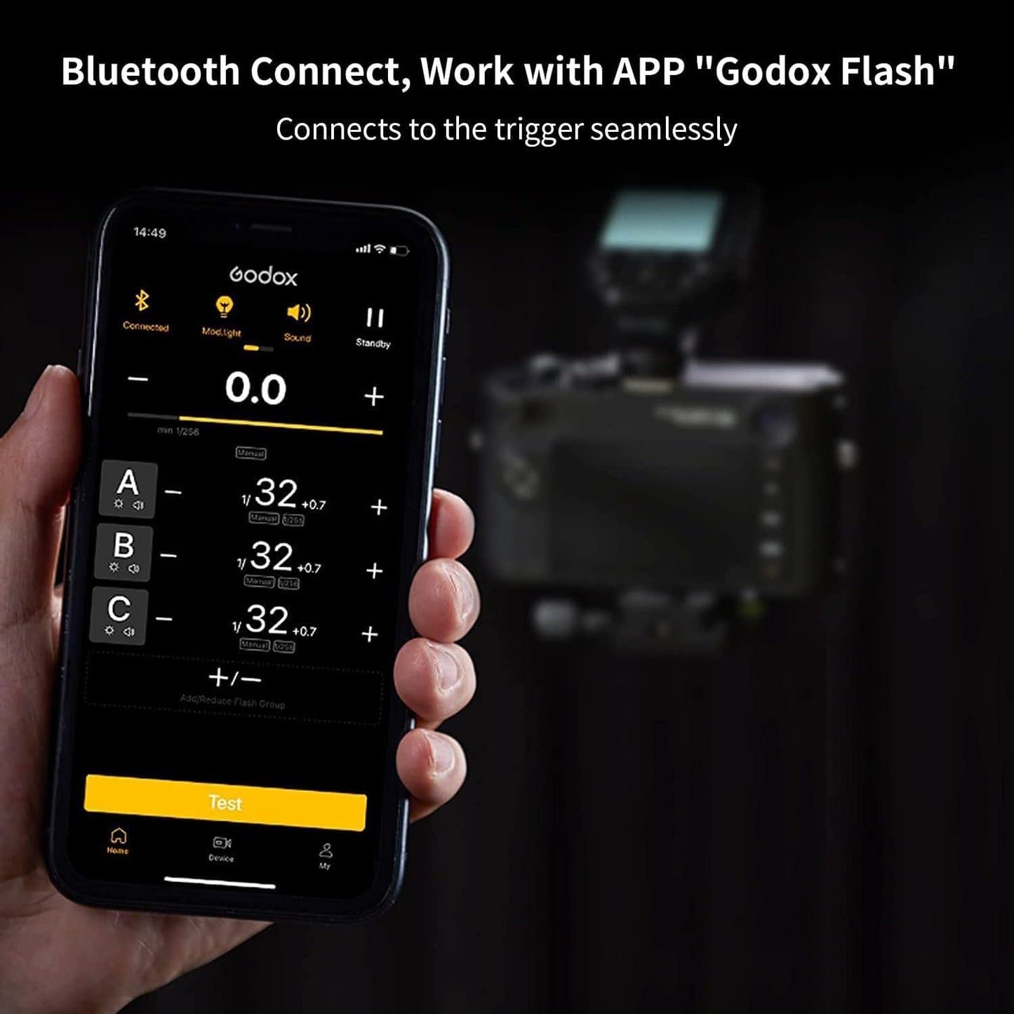 Disparador flash inalámbrico Nikon 2.4G HSS Bluetooth