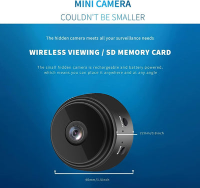 Cámara espía WiFi 1080P con detección movimiento