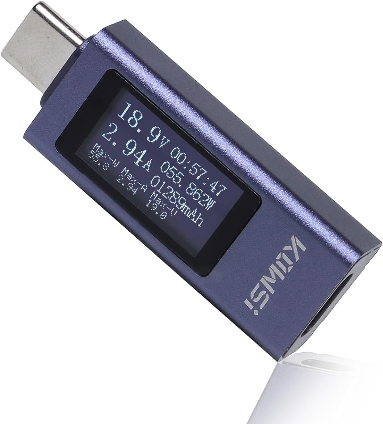 Probador USB C medidor potencia voltímetro amperímetro LED