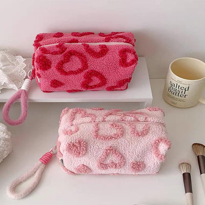 Bolsa maquillaje mujer grande con cremallera organizadora